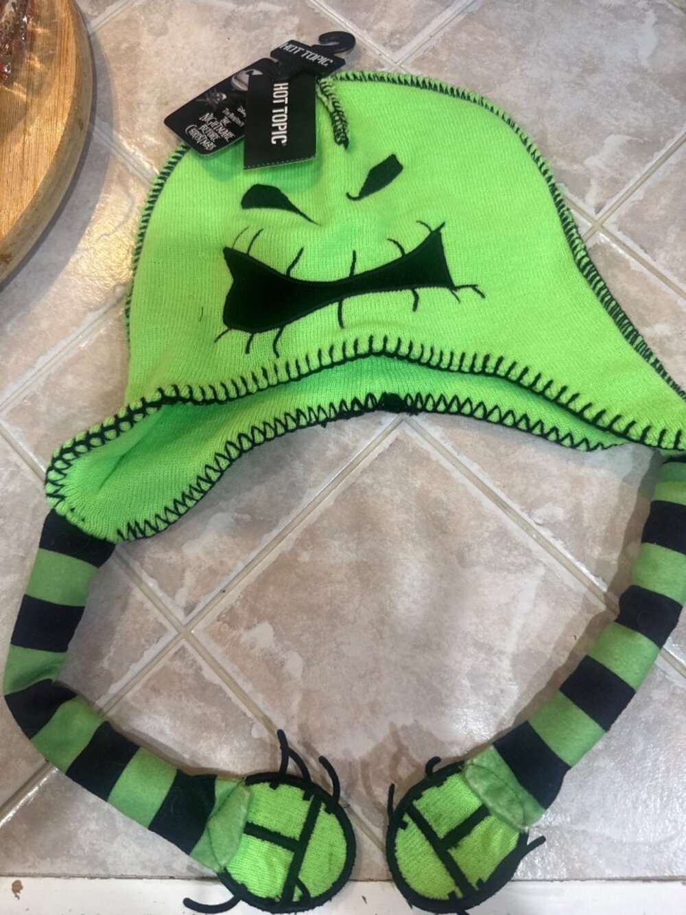 Oogie Boogie-Disney Tim Burtons The Nightmare Before Christmas Knit Hat With Ear